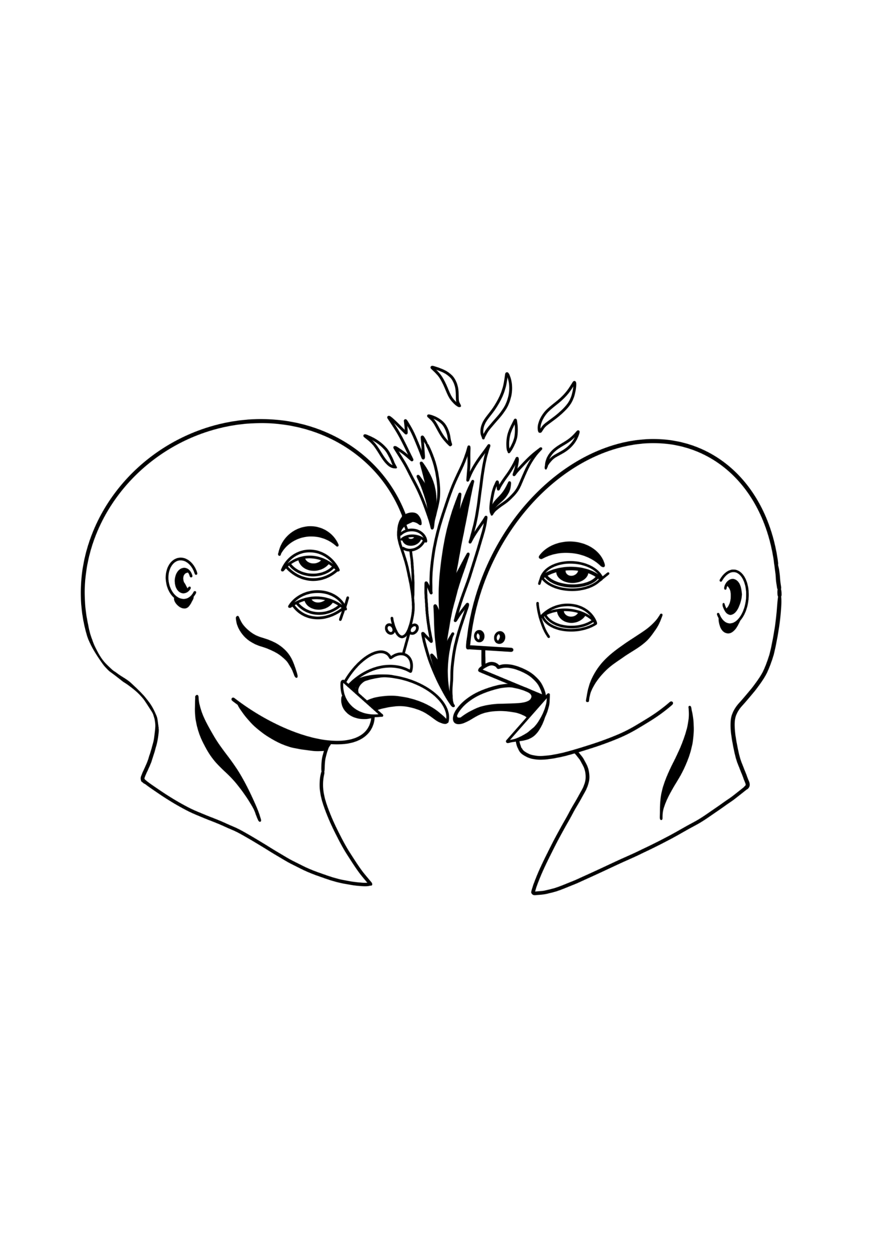 Illustrazione «Red Passion» di Federico Mazzoleni